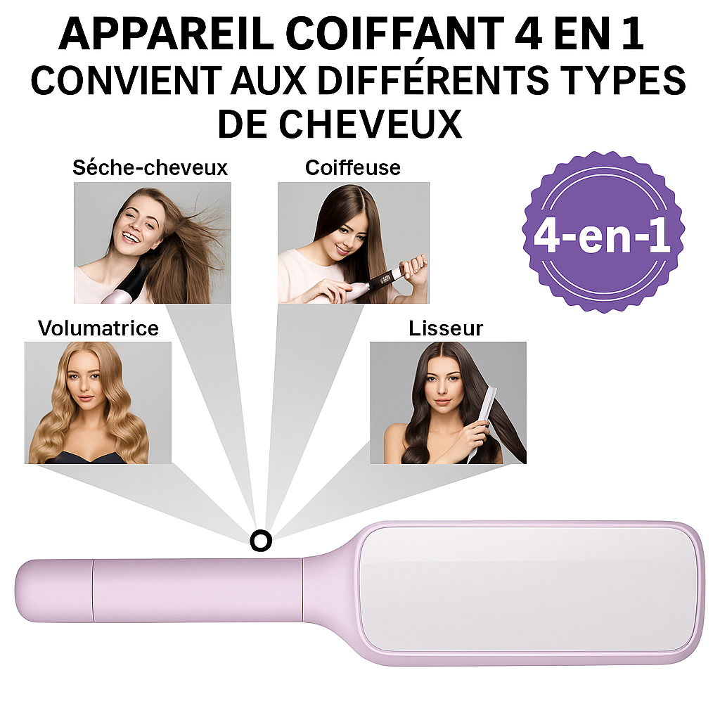 SmartBrush™–La brosse qui sublime vos cheveux